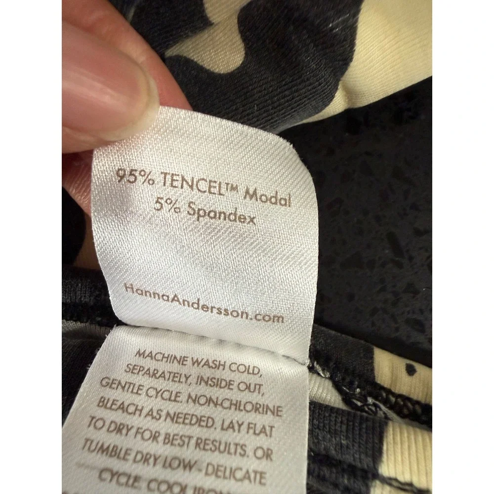 Hanna Andersson Kids Ghost Star Print Tencel Modal Sleeper Black 3-6 Months 60cm
